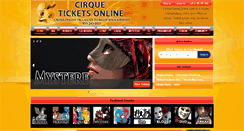 Desktop Screenshot of cirqueticketsonline.com