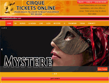 Tablet Screenshot of cirqueticketsonline.com